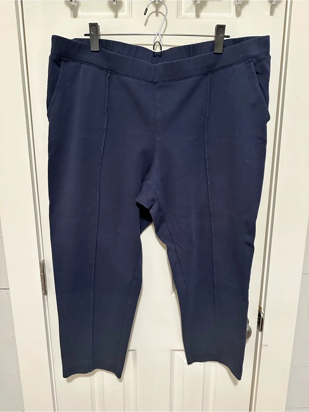 J. Crew Navy Women’s Ankle Cropped Pull-On Pants
